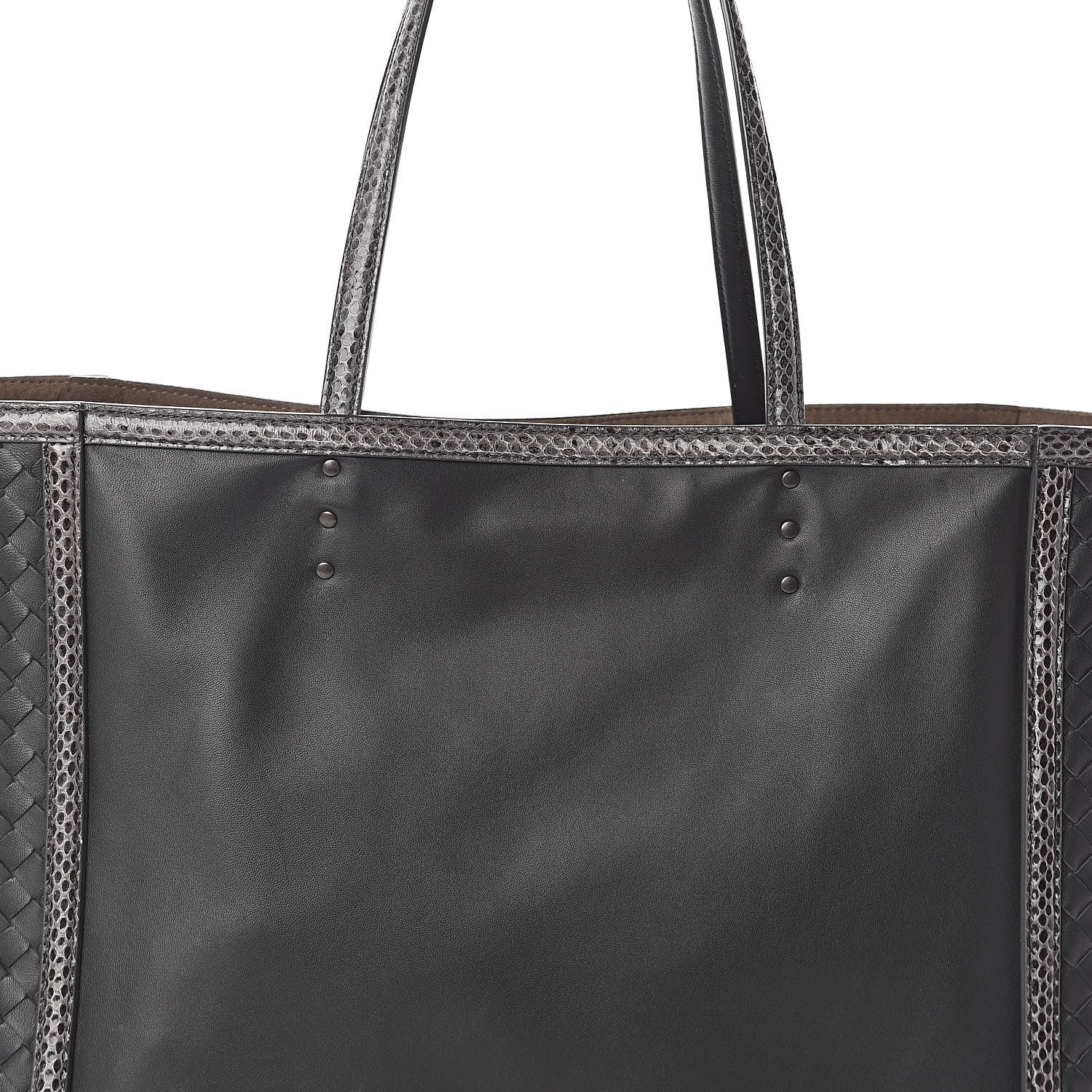 Bottega Veneta Nappa Ayers Intrecciato Tote Grey 7 of 9