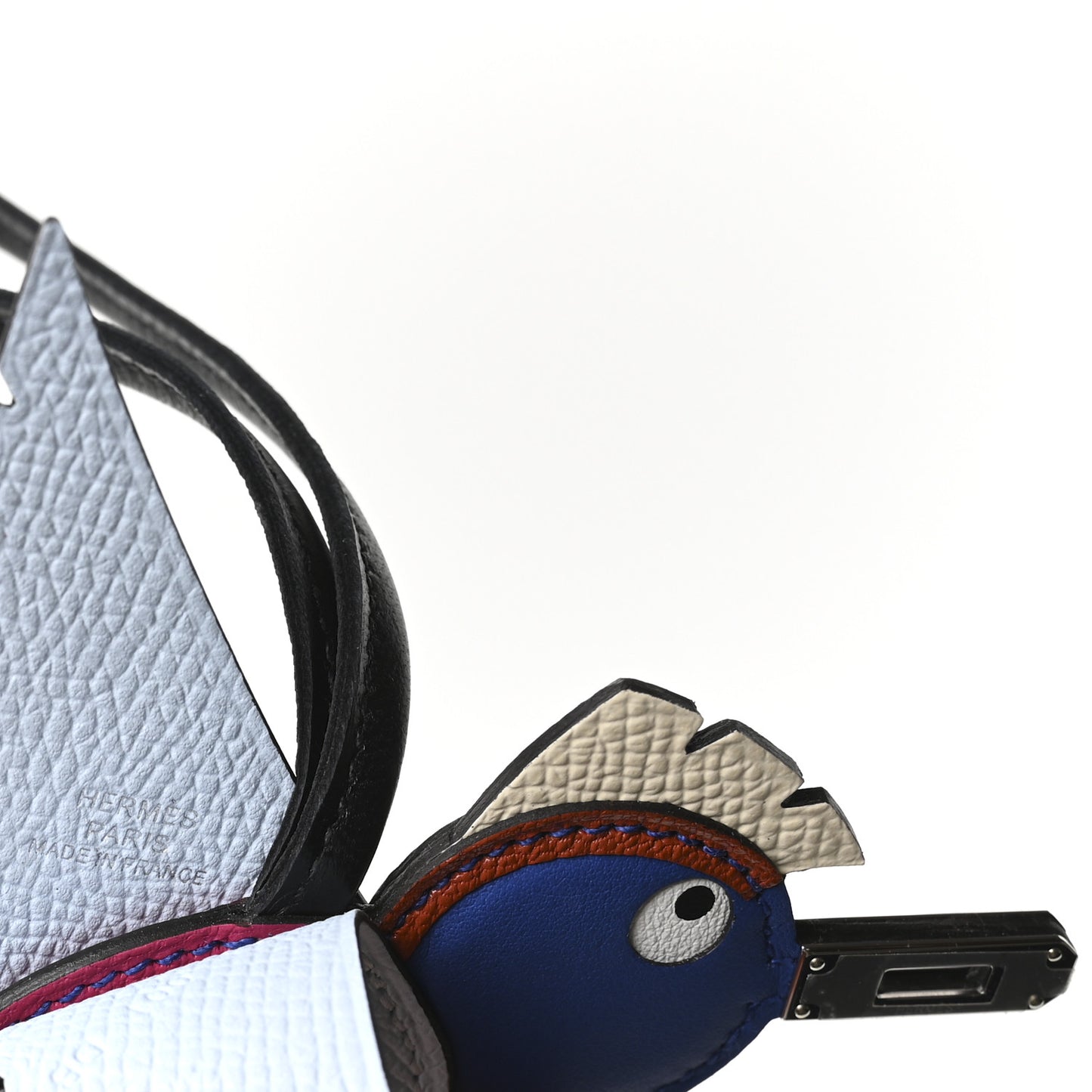 Epsom Swift Chevre Mysore Birdy Bag Charm Bleu Brume Rose Mexico Bleu Royal Cuivre Nata Black