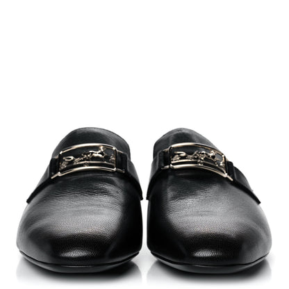 Hermes Goatskin Vincennes Mules 38 Black 2 of 9