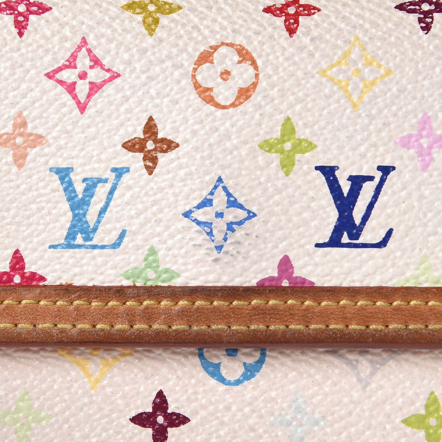 Louis Vuitton Monogram Multicolor Porte Tresor International Wallet White 16 of 17
