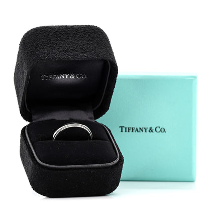 Tiffany Platinum 3mm Classic Milgrain Wedding Band Ring 58 8.25 5 of 5