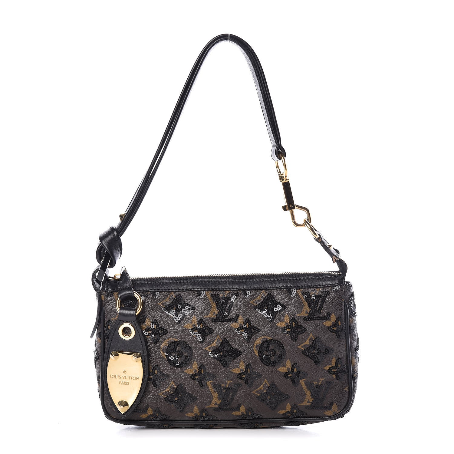 Louis Vuitton Monogram Sequins Eclipse Pochette Noir 1 of 13