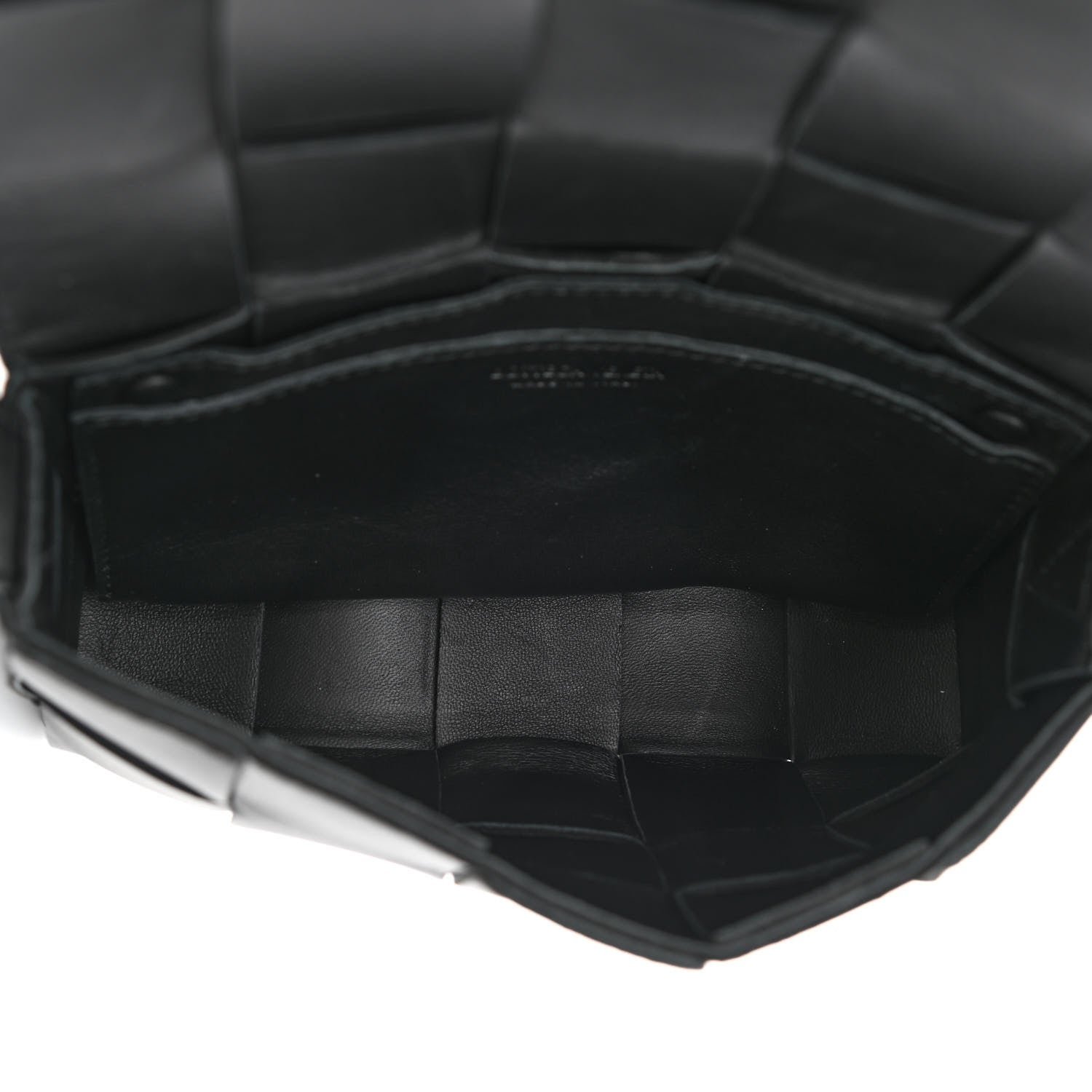 Bottega Veneta Lambskin Maxi Intrecciato Cassette Crossbody Bag Black 5 of 10