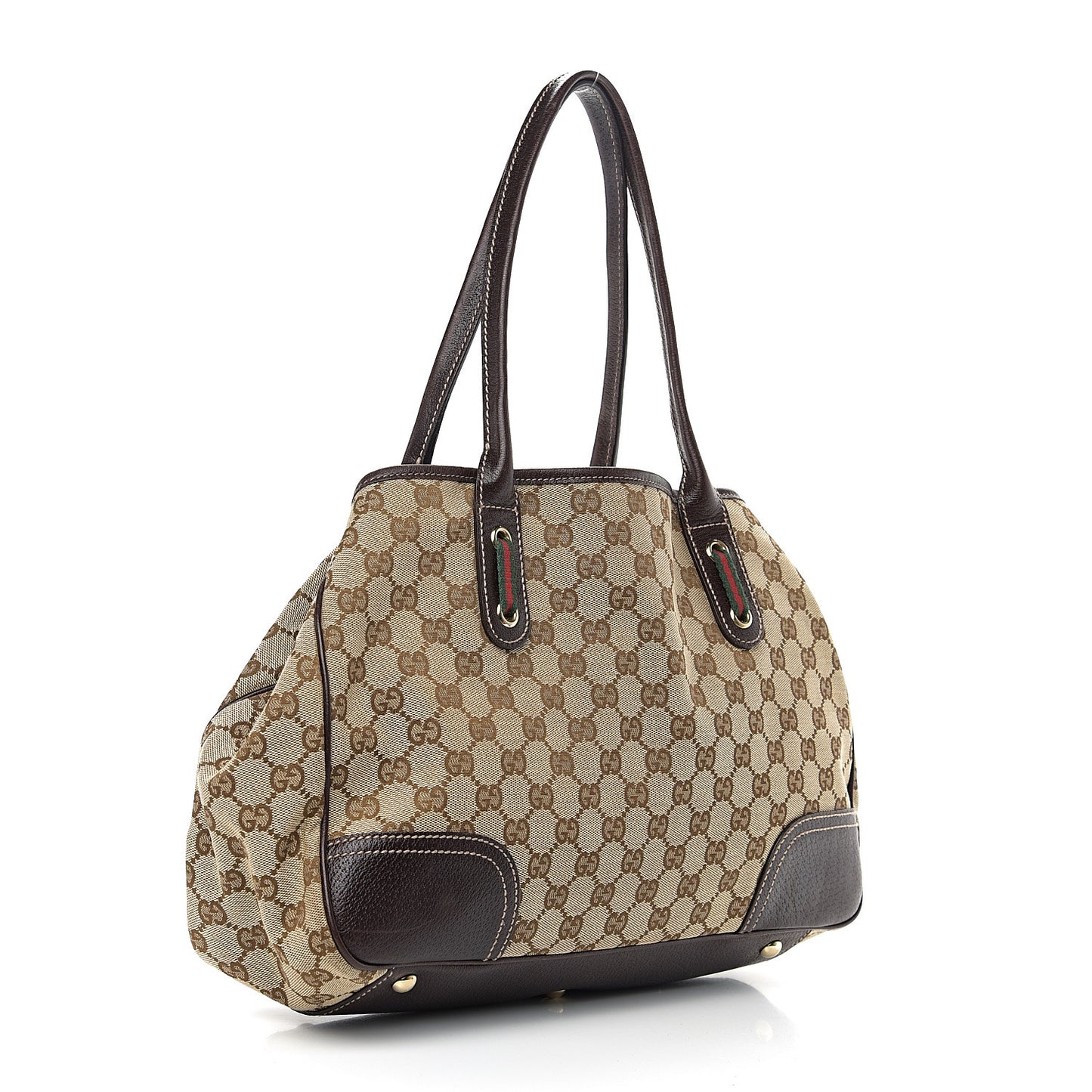 Monogram Medium Princy Tote Dark Brown