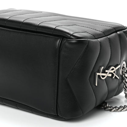 Saint Laurent Calfskin Y Quilted Monogram Small Loulou Bowling Bag Black 11 of 11