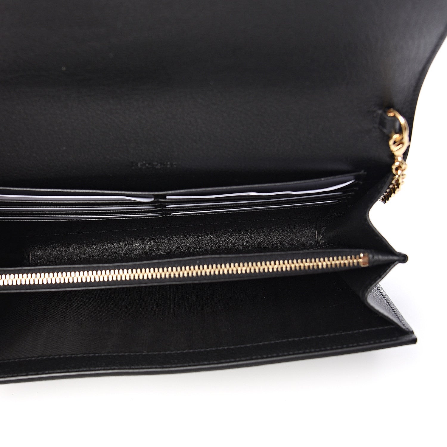 Saint Laurent Calfskin Monogram Belle de Jour Chain Clutch Black 4 of 9