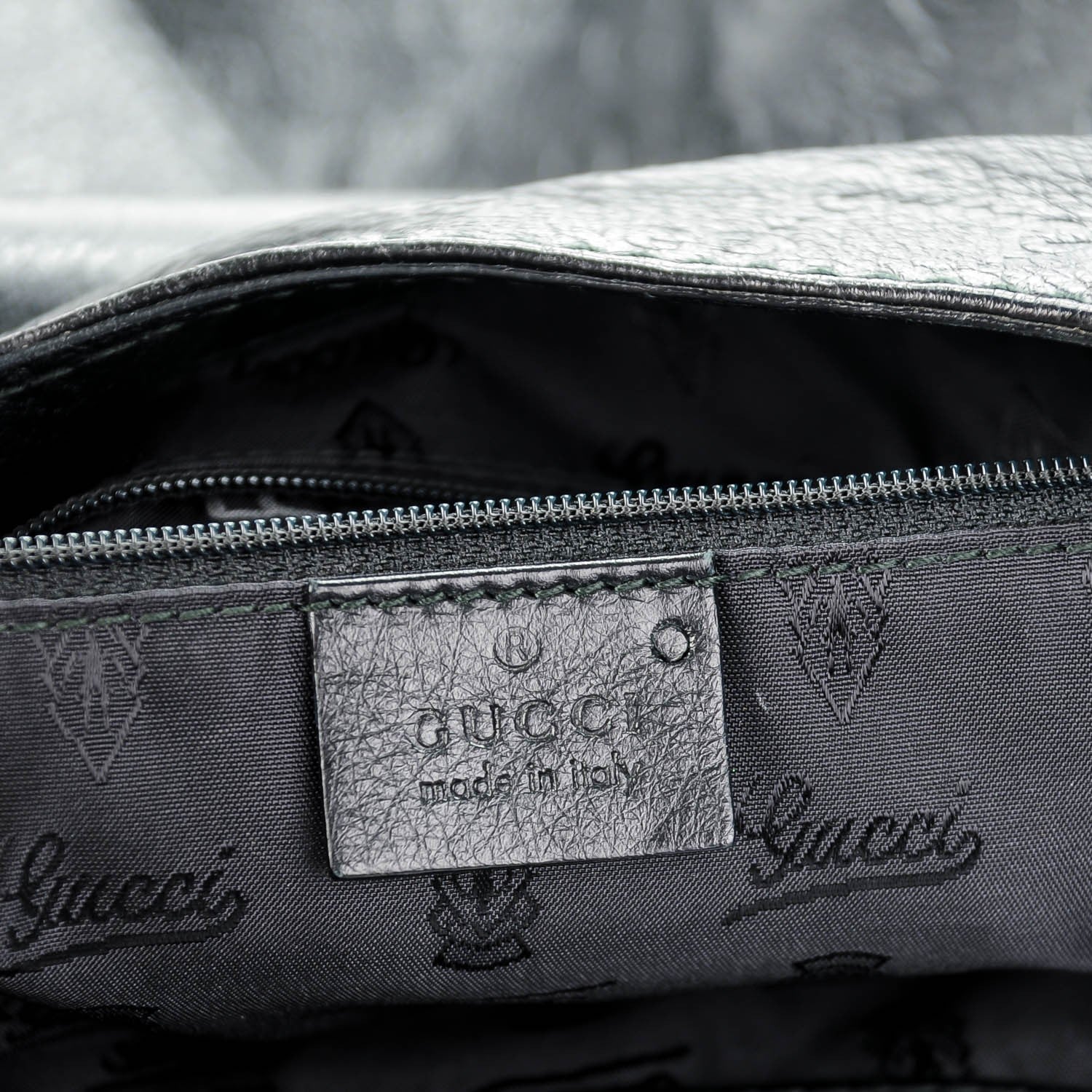 Gucci Guccissima Large New Ladies Web Hobo Black 6 of 8