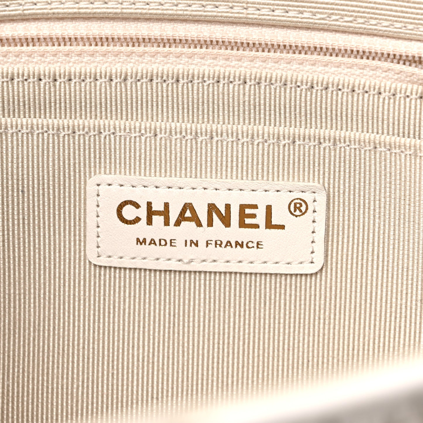Tweed Patchwork Jumbo Single Flap White