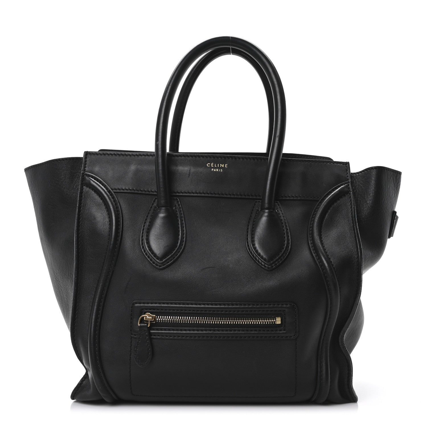 Celine Smooth Calfskin Mini Luggage Black 1 of 10