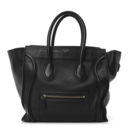 Celine Smooth Calfskin Mini Luggage Black 1 of 10