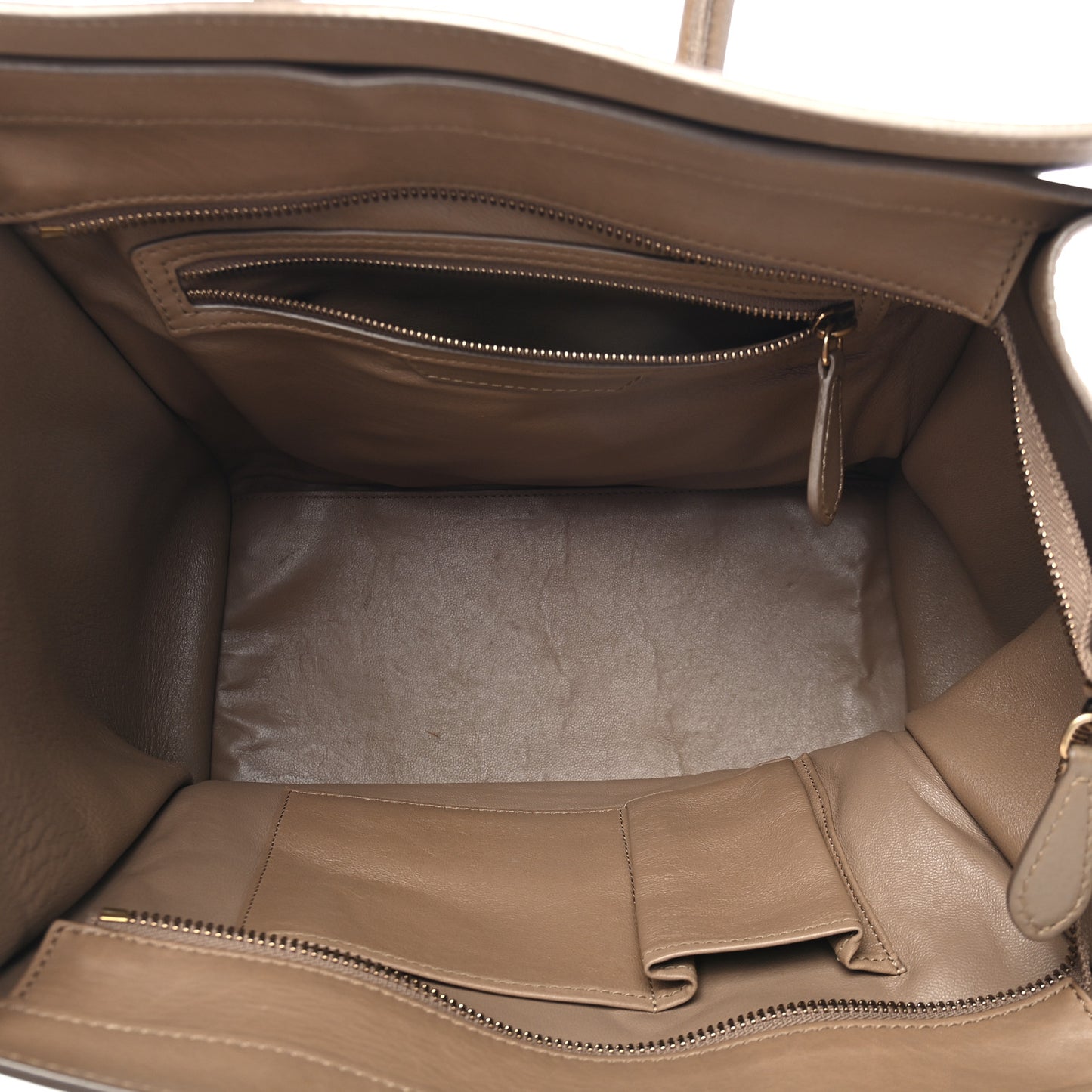 Smooth Calfskin Micro Luggage Camel