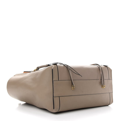 Chloe Smooth Calfskin Medium Milo Shopping Tote Motty Grey 4 of 8