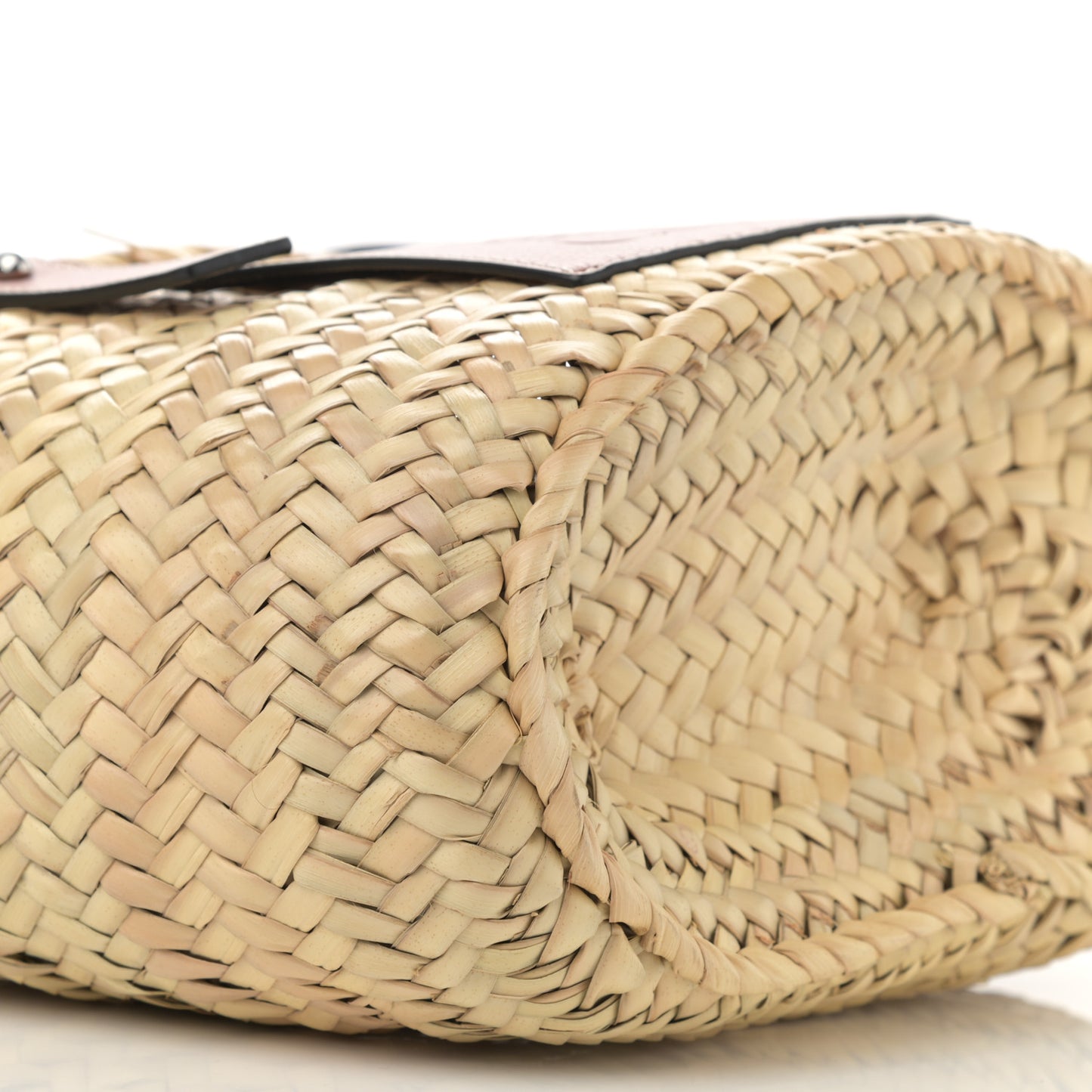 Raffia Small Basket Tote Bag Natural Tan