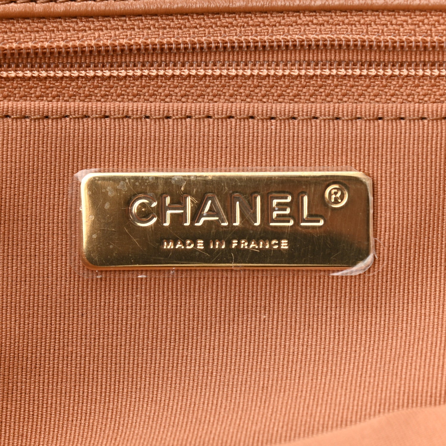 Chanel Lambskin Quilted Large Chanel 19 Flap Brown 6 of 10