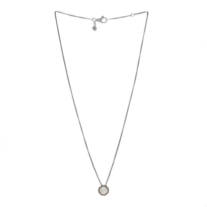 David Yurman Sterling Silver Cultured Pearl 8mm Petite Chatelaine Pendant Necklace 3 of 4