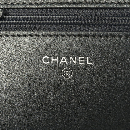 Chanel Caviar Quilted Vintage Mademoiselle Wallet On Chain WOC Dark Grey 6 of 11