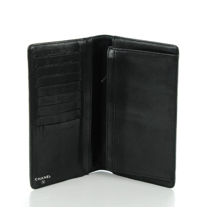 Chanel Calfskin Precious Symbols Yen Wallet Black 5 of 8