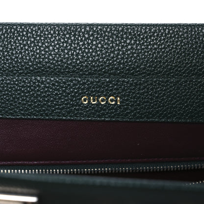 Gucci Grainy Calfskin Small Zumi Top Handle Bag Vintage Green 6 of 12