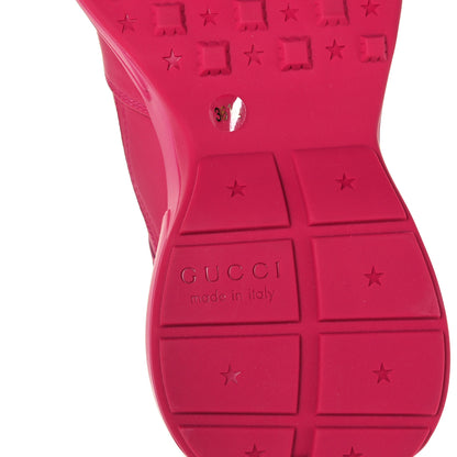 Gucci Calfskin Logo Womens Rhyton Sneakers 36.5 Box Pink 8 of 12