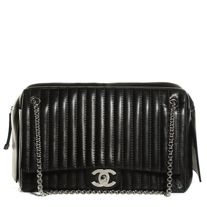 Chanel Lambskin Vertical Quilted Mademoiselle Flap Black 1 of 7
