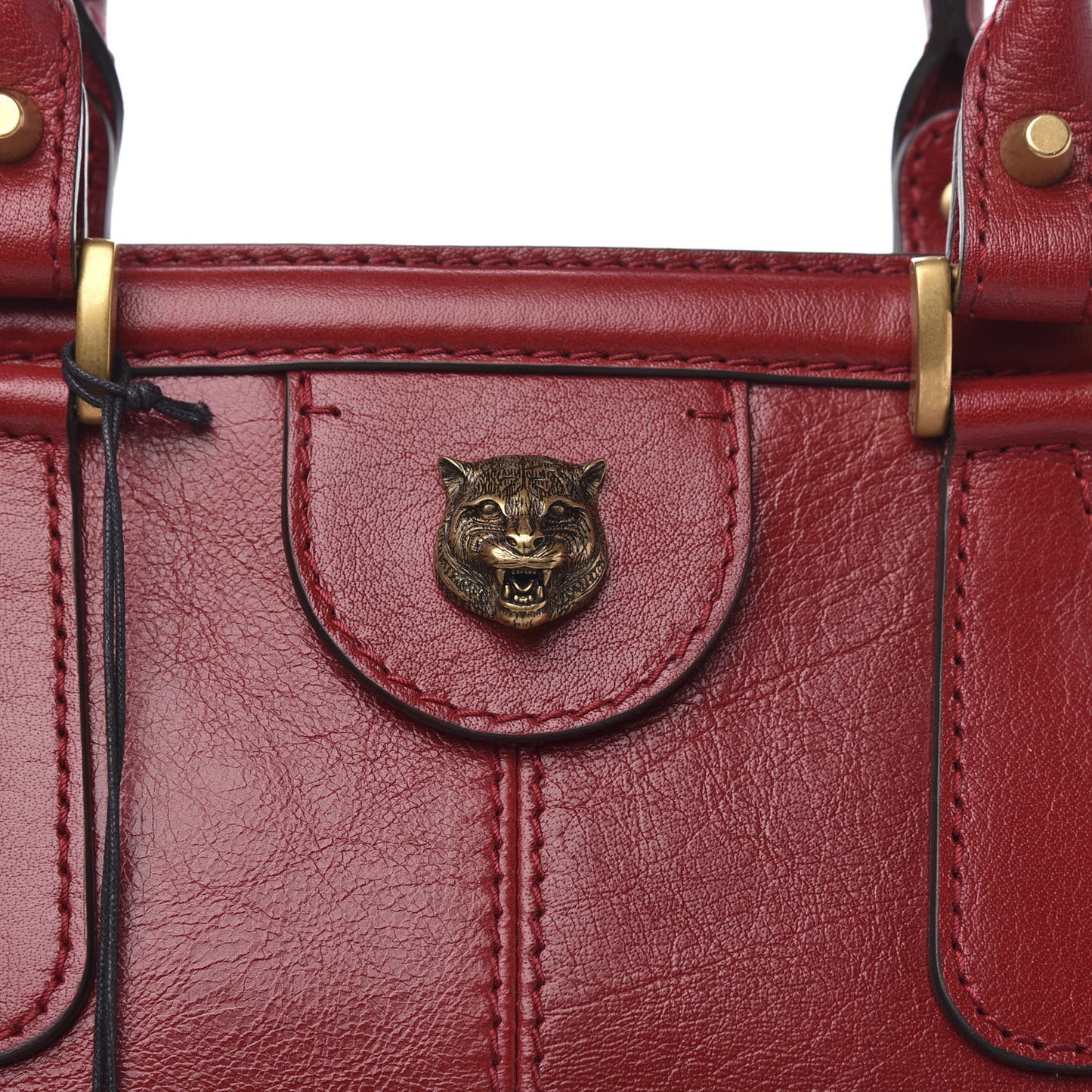 Calfskin Large Re(Belle) Top Handle Bag Red