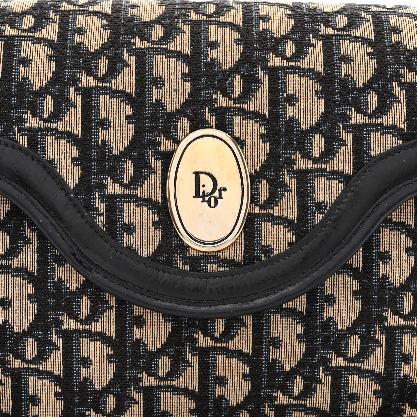 Monogram Flap Bag Navy