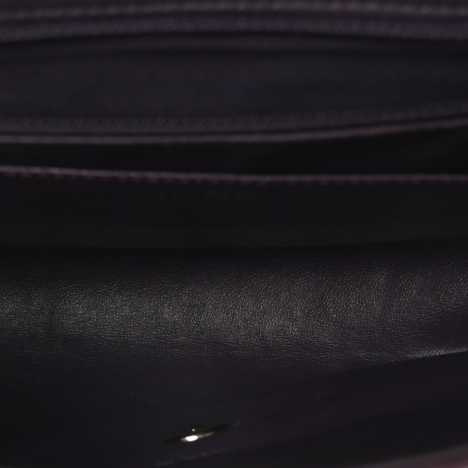Chanel Patent Quilted Jumbo Single Flap Dark Purple 5 of 11