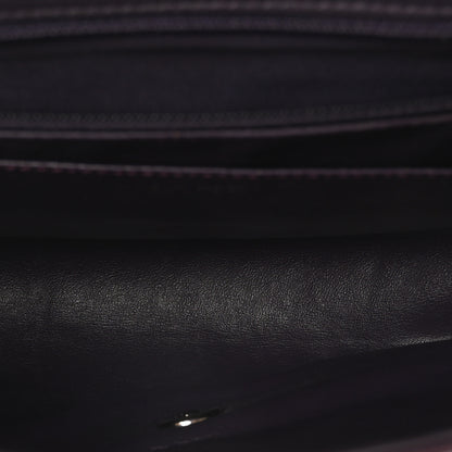 Chanel Patent Quilted Jumbo Single Flap Dark Purple 5 of 11