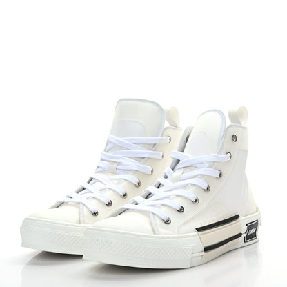 Christian Dior Canvas Mens B23 High Top Sneakers 41.5 White 3 of 7