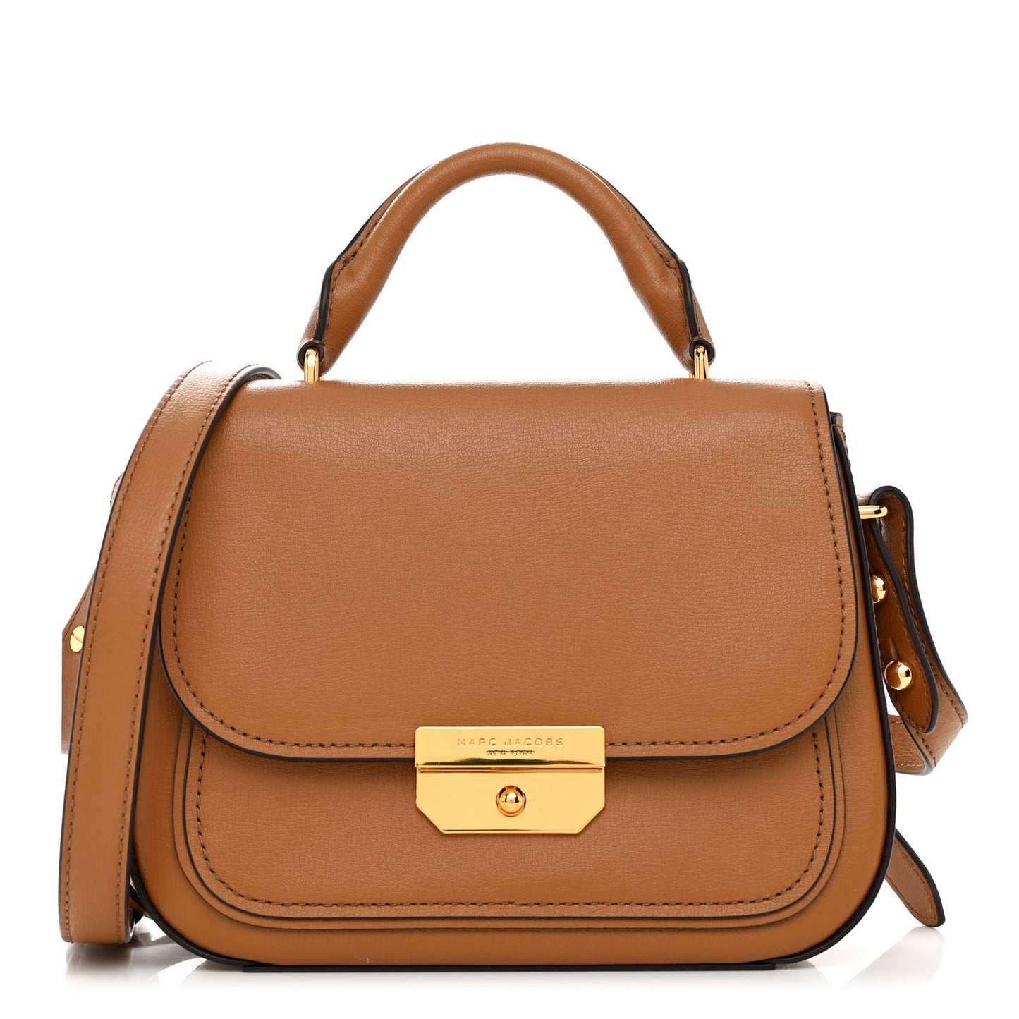 Calfskin Mini Rider Top Handle Brown