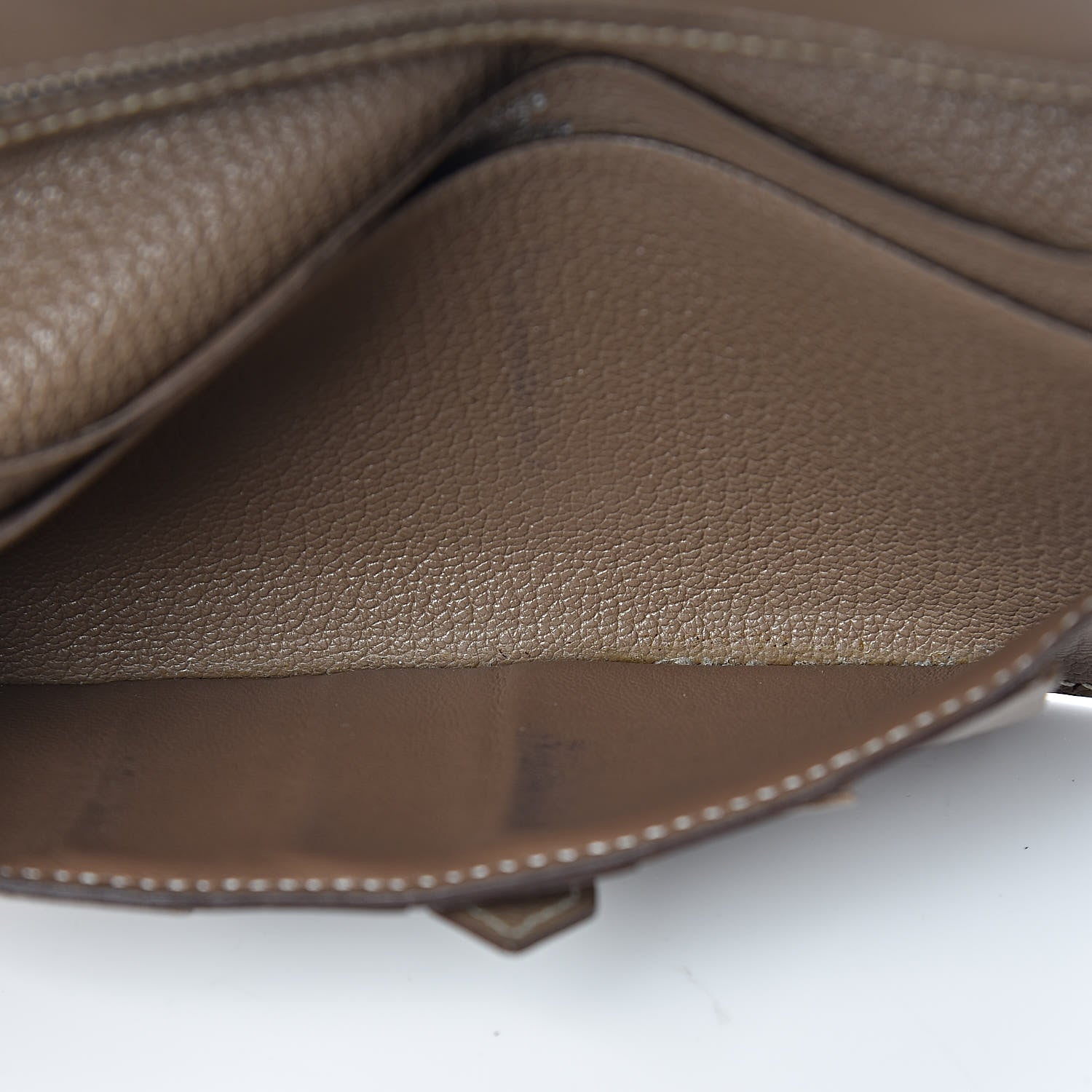 Hermes Chevre Mysore Bearn Gusset Wallet Etoupe 16 of 18