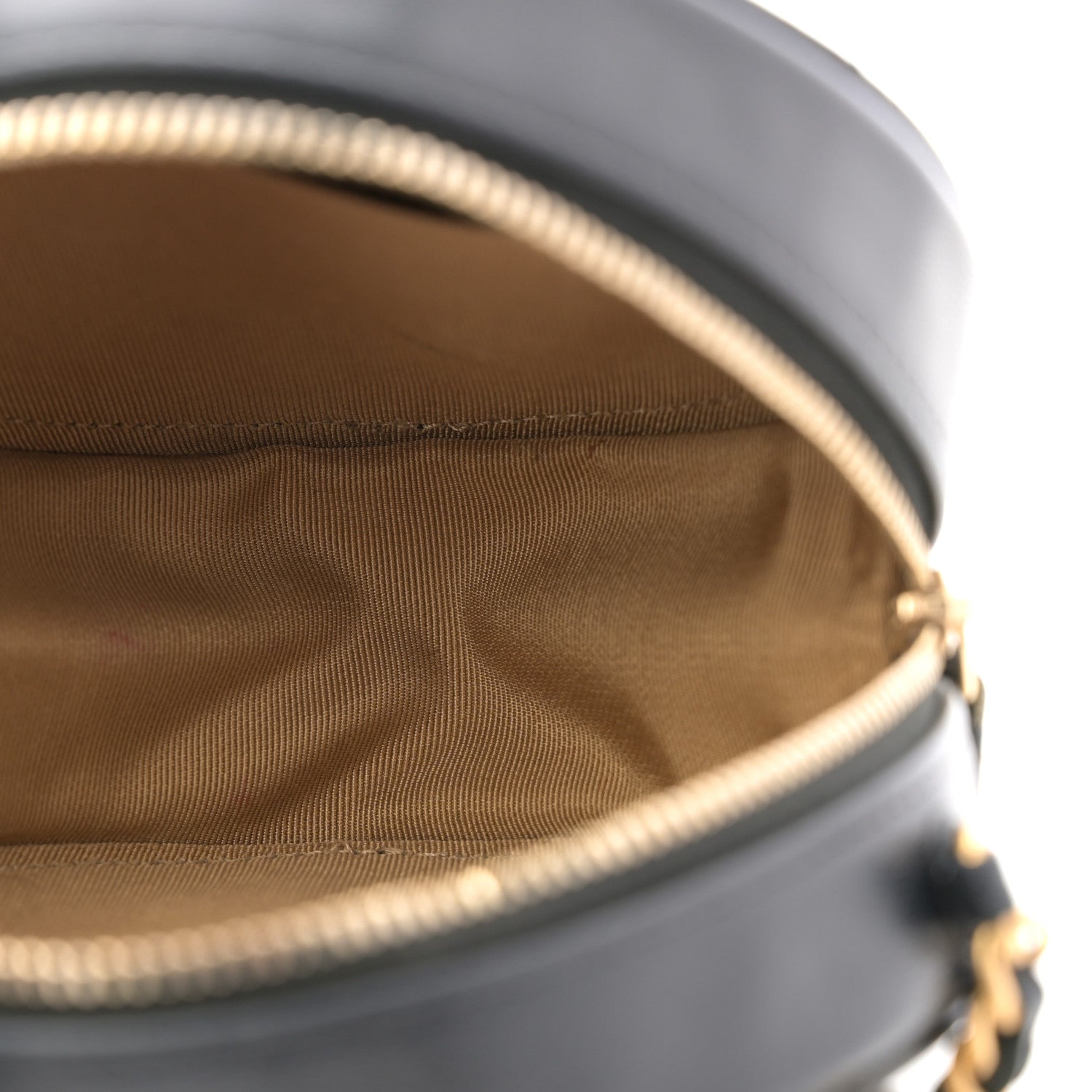Chanel Goatskin Quilted Chic Pearls Chain Round Clutch With Chain Black 5 of 10