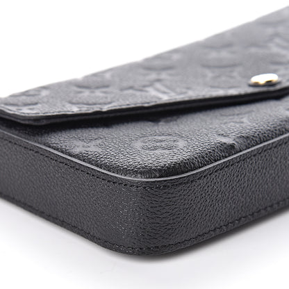 Louis Vuitton Empreinte Pochette Felicie Chain Wallet Black 8 of 10