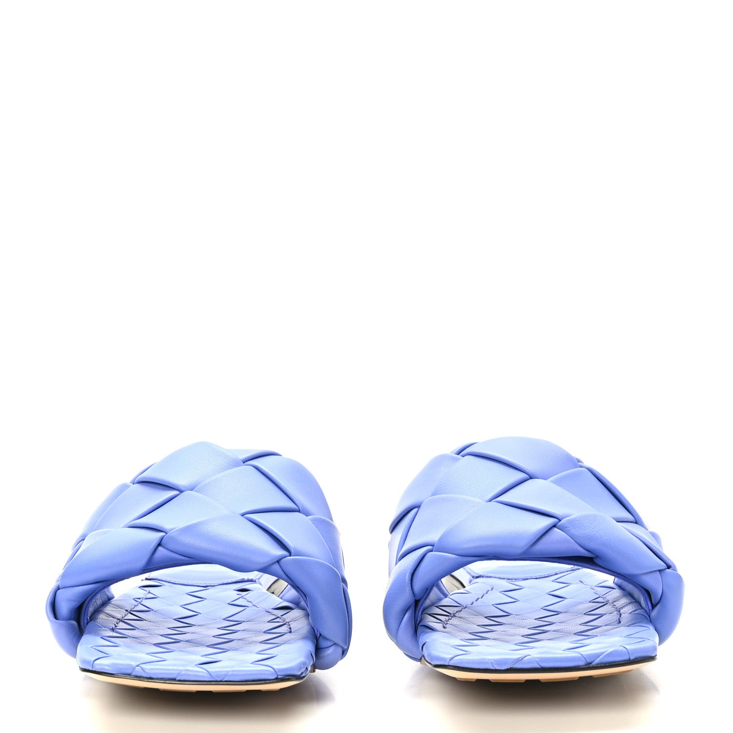 Bottega Veneta Nappa Maxi Intrecciato Lido Flat Sandals 40 Indigo 2 of 8
