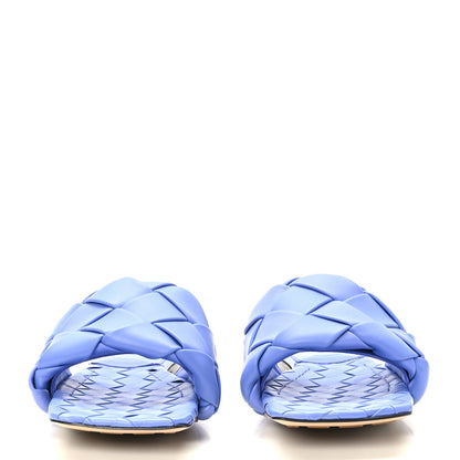 Bottega Veneta Nappa Maxi Intrecciato Lido Flat Sandals 40 Indigo 2 of 8