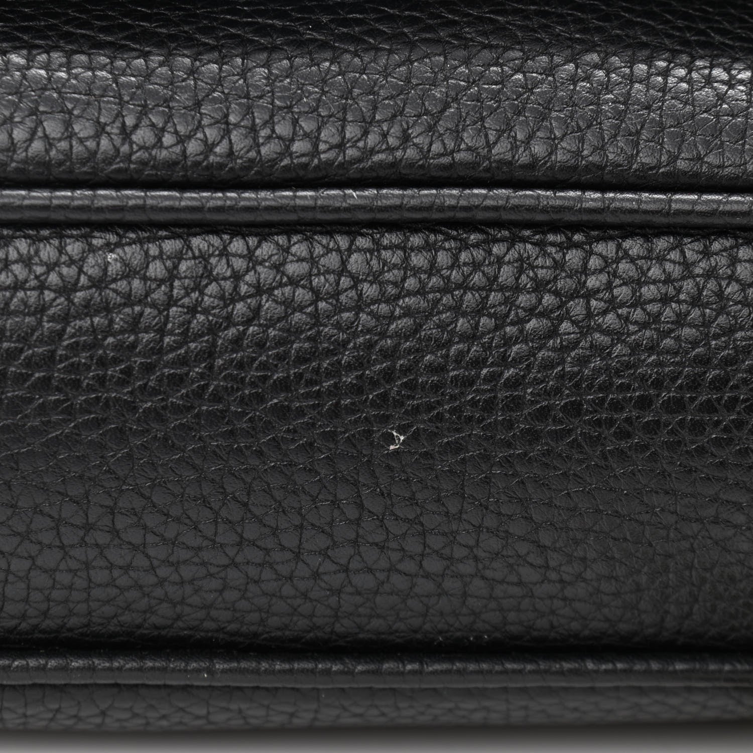 Gucci Pebbled Calfskin Medium Soho Flap Crossbody Black 10 of 11