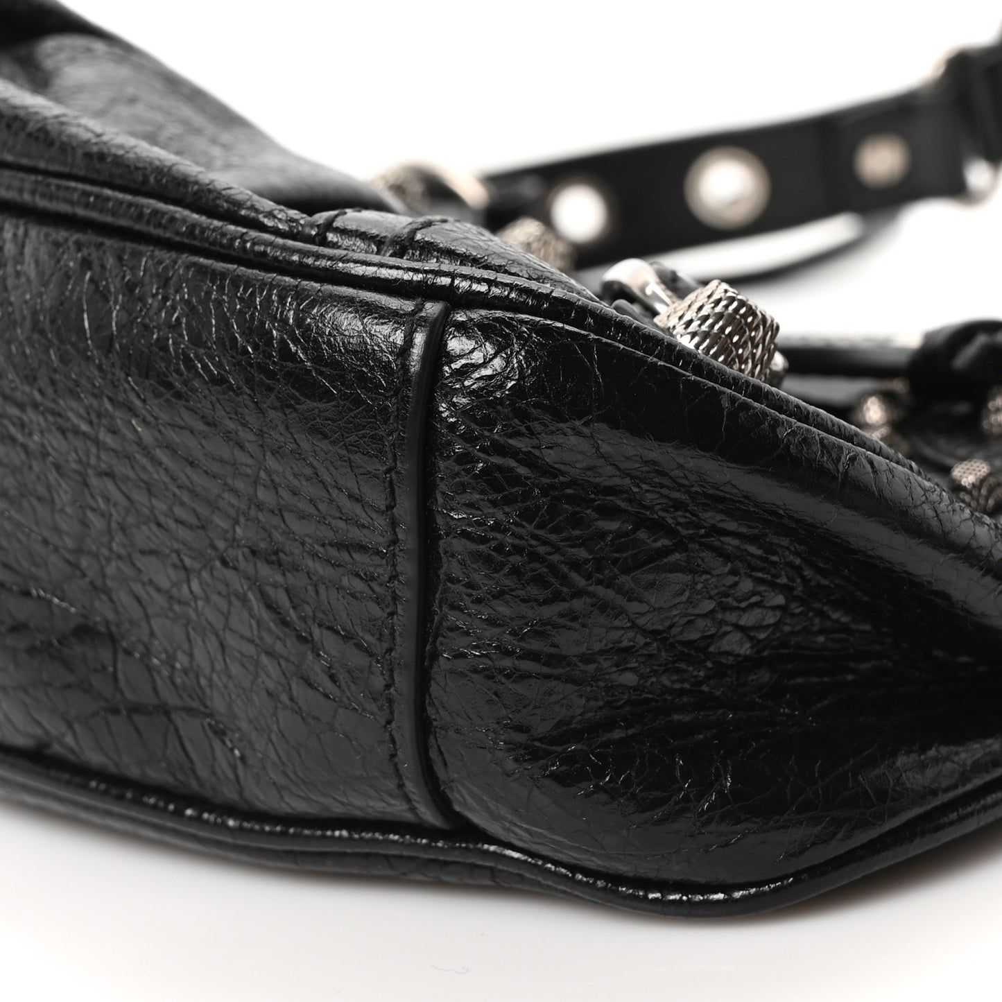 Agneau Arena Le Cagole Shoulder Bag XS Black