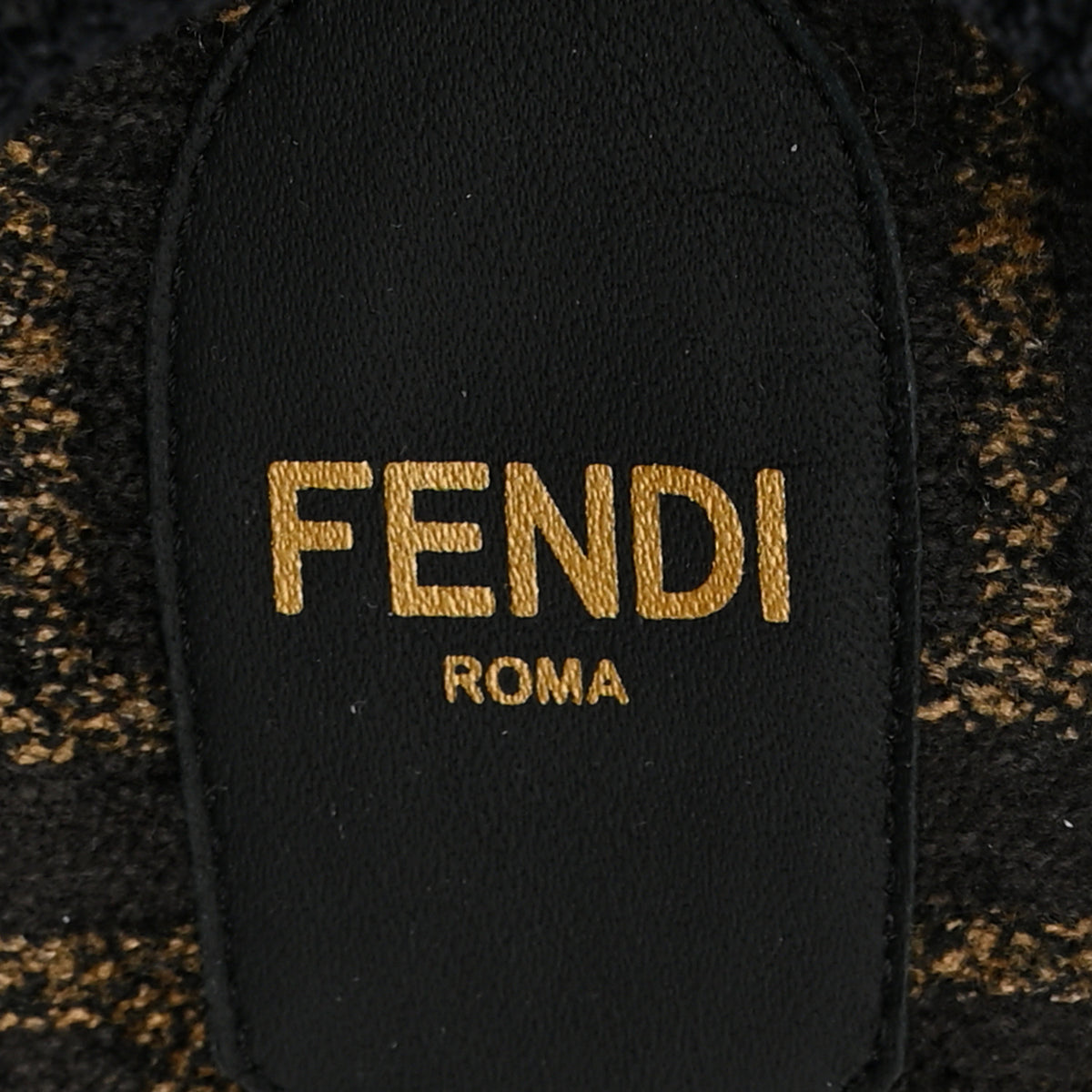 Fendi Fabric Jacquard FF Colibri Lite 85mm Slingback Pumps 39.5 Tobacco Black 8 of 8