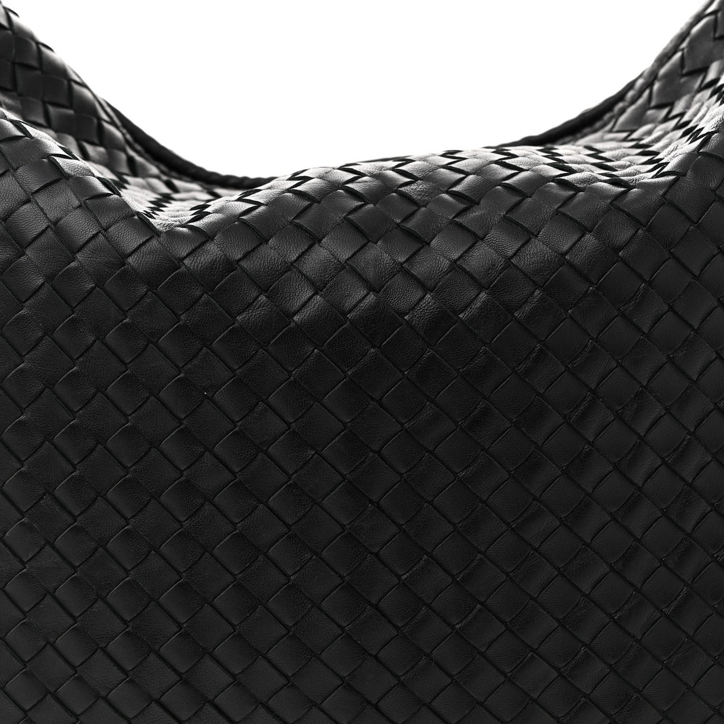 Nappa Intrecciato Large Veneta Hobo Black