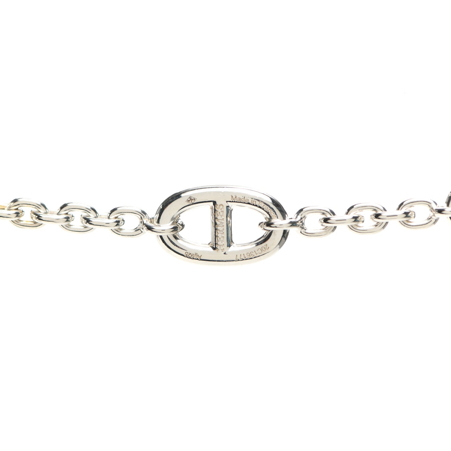 Hermes Sterling Silver Farandole Necklace 120 4 of 5