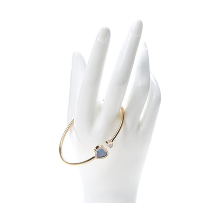 Chopard 18K Rose Gold Diamond Opal Happy Hearts Bangle Bracelet 2 of 8