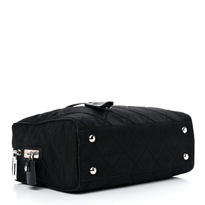 Prada Nylon Tessuto Impuntu Quilted Shoulder Bag Black 4 of 15