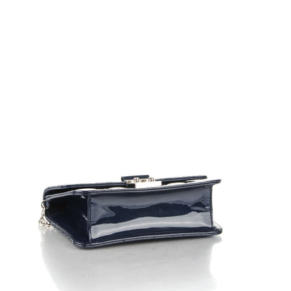 Christian Dior Patent Cannage Large Miss Dior Promenade Pouch Midnight Blue 4 of 7
