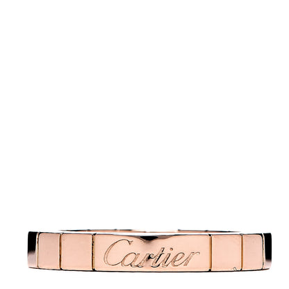 Cartier 18K Pink Gold 3mm Lanieres Ring 48 4.5 1 of 4