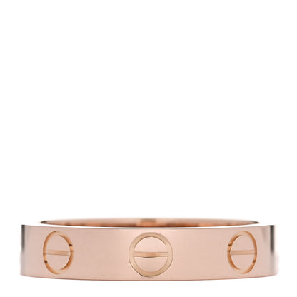 Cartier 18K Pink Gold 3.5mm LOVE Ring 48 4.5 3 of 5