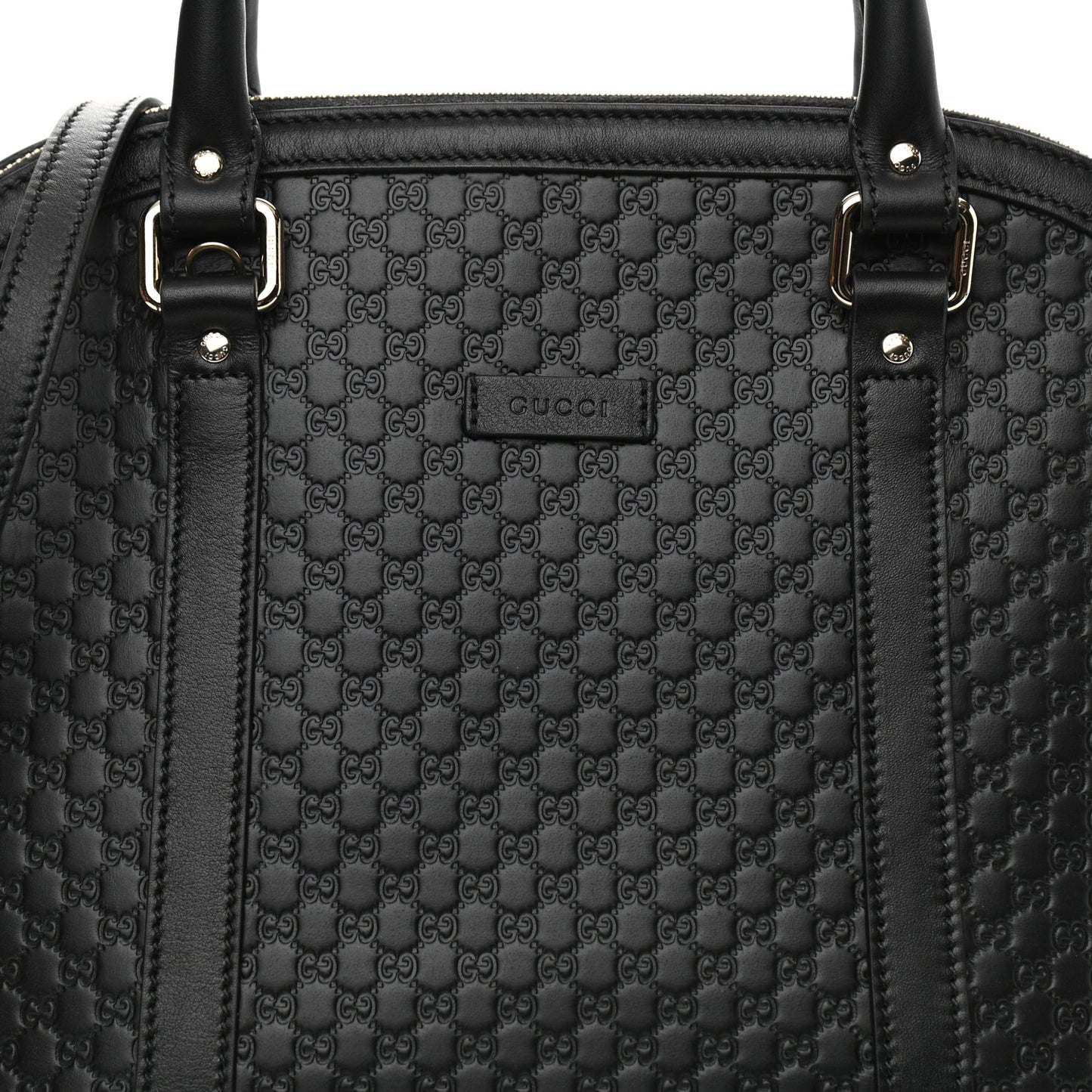 Microguccissima Medium Dome Bag Black