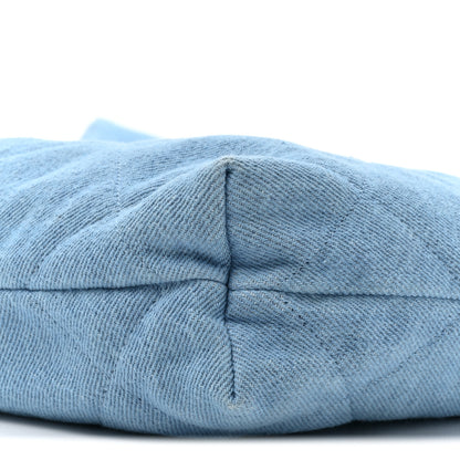 Chanel Denim Quilted Chanel 22 Light Blue 10 of 11
