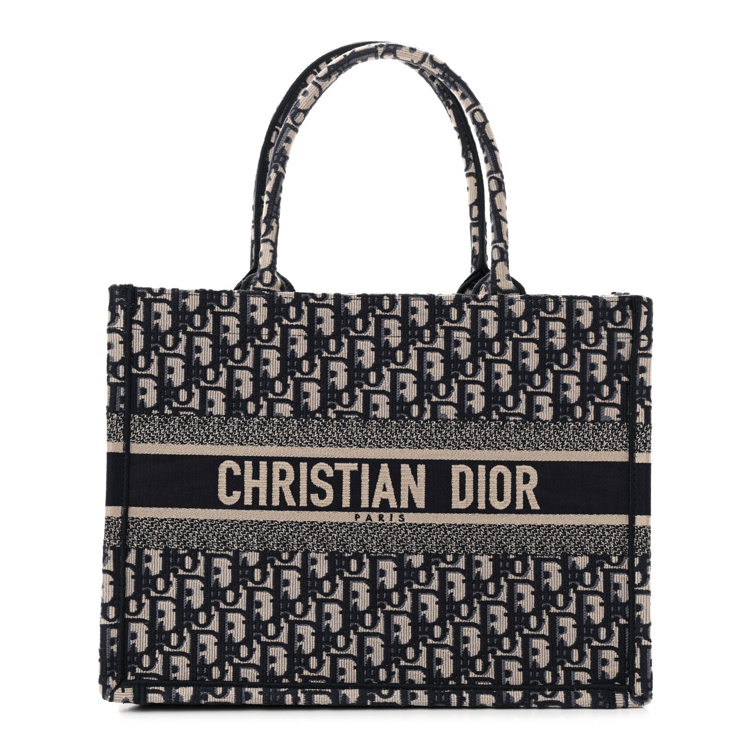 Christian Dior Oblique Medium Book Tote Blue Multicolor 1 of 11