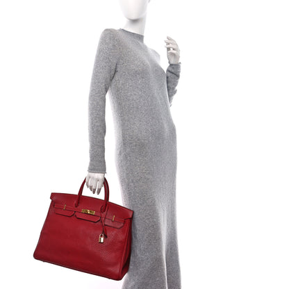 Hermes Fjord Birkin 40 Rouge 2 of 18