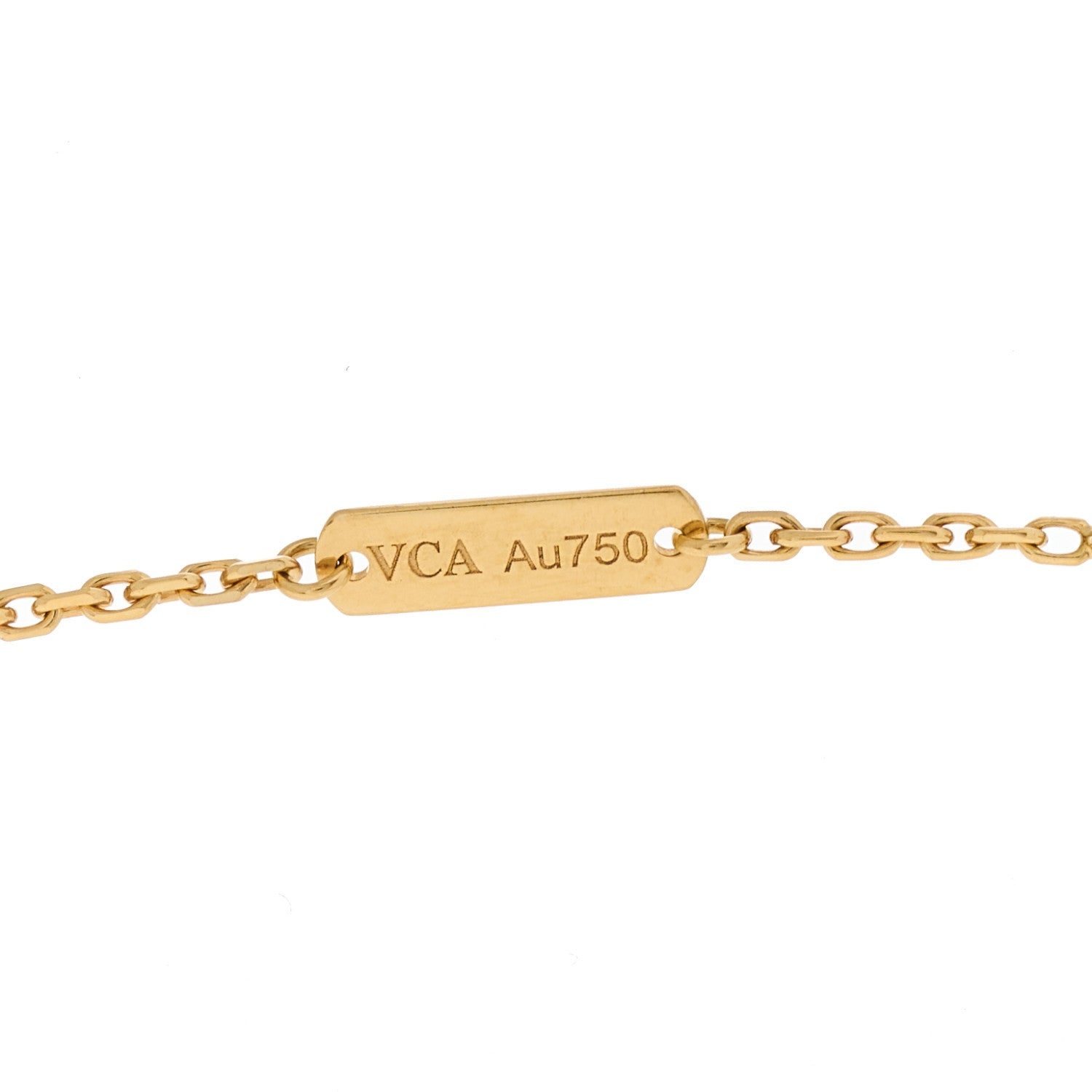 Van Cleef & Arpels 18K Yellow Gold Malachite Vintage Alhambra Pendant Necklace 5 of 6